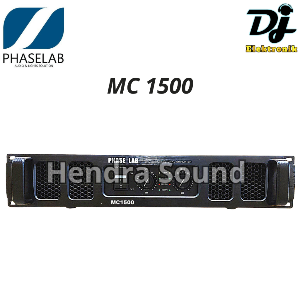 Power Amplifier Phaselab / Phase Lab MC1500 / MC 1500 - 2 channel
