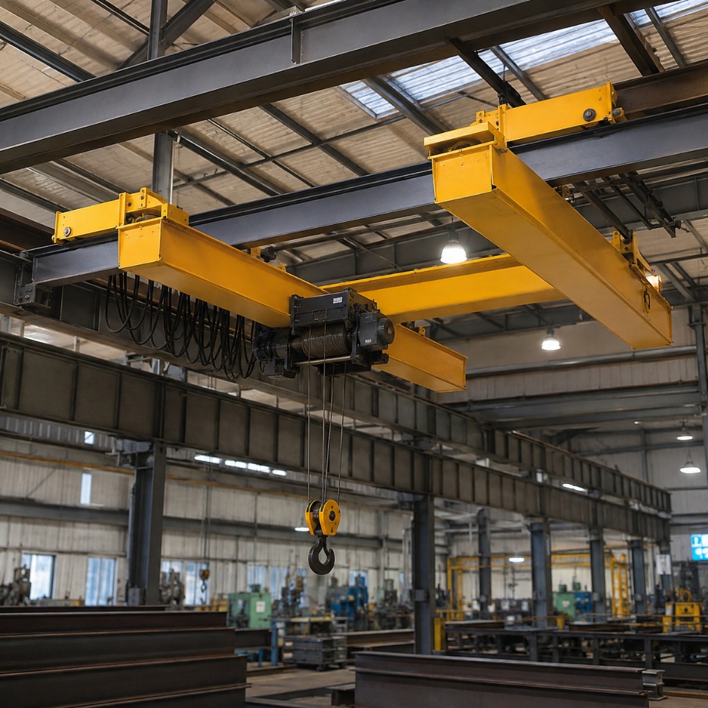 Crane Overhead Double Girder Underhung Custom untuk Pabrik, Gudang & Workshop Industri