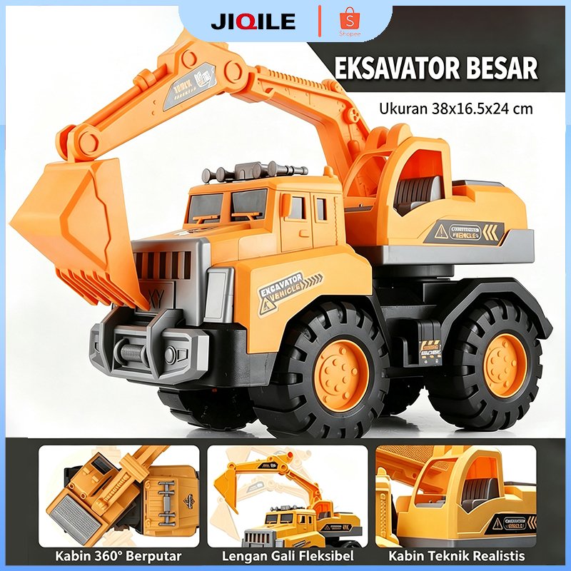 JIQILE Truk Mainan Anak Jumbo/ Mainan Mobil Mobilan anak / Mobil Truk Mainan Anak Laki Laki