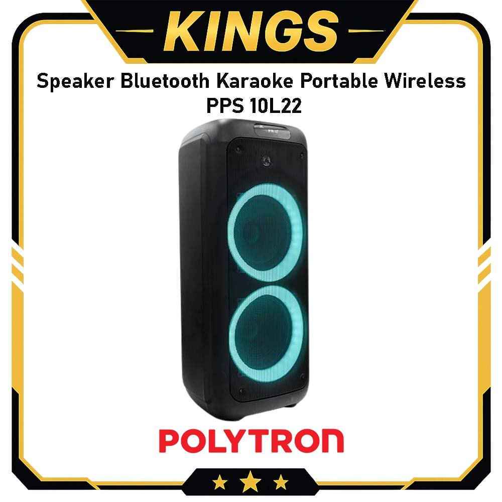 Speaker Polytron PPS 10L22 10inch 2 Mic Wireless