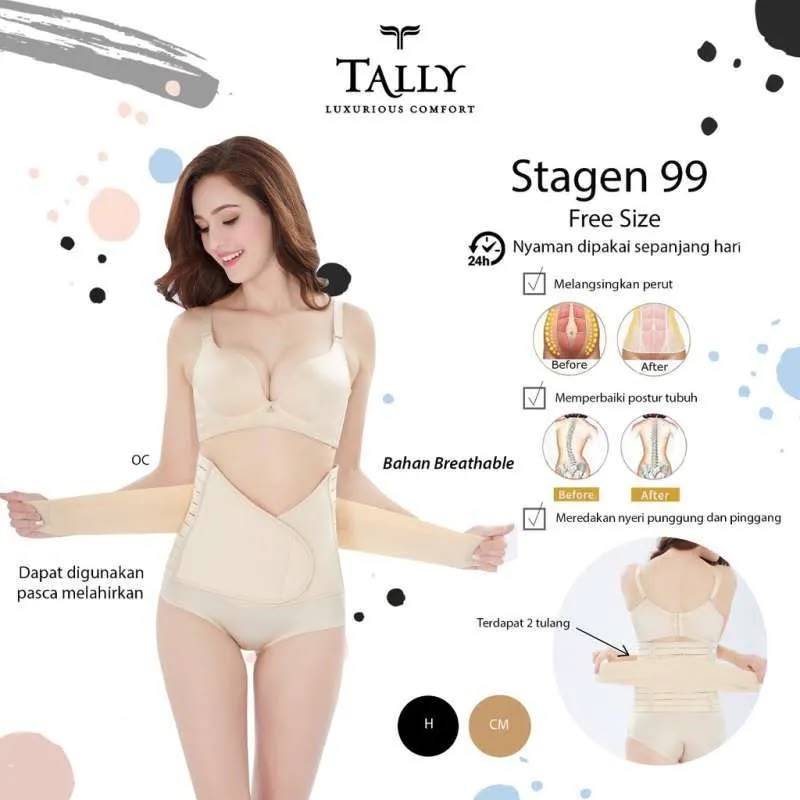 TALLY 99 (1pcs) Stagen Korset Pelangsing Pengecil Perut Stagen Tally 99