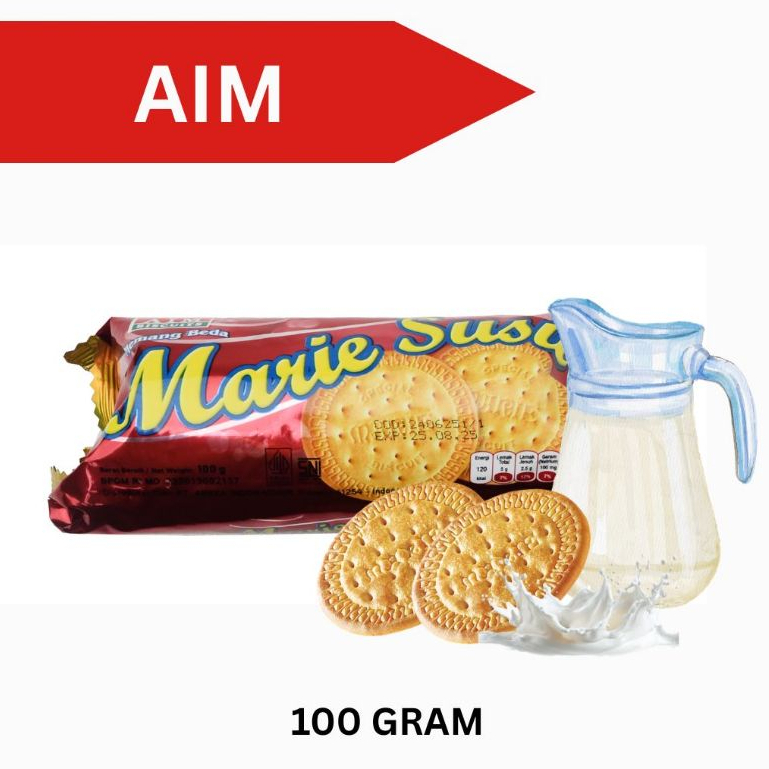 BISKUIT AIM MARIE SUSU 100 GR