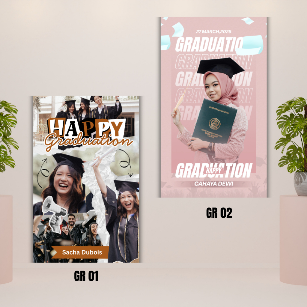 CETAK FOTO WISUDA AESTHETIC | KADO WISUDA AESTHETIC | WALL DEKOR | PAJANGAN DINDING