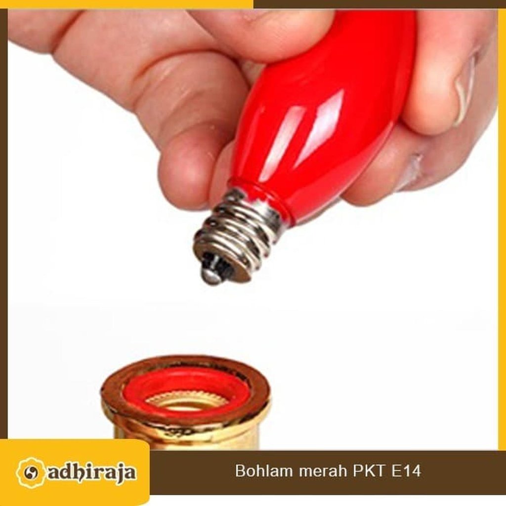 Bohlam Lampu Sembahyang Merah E 14