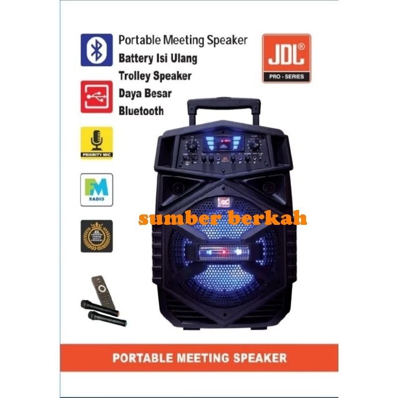 SPEAKER PORTABLE WIRELESS JDL QV12 BLUETOOTH 12 INCH JDL QV-12