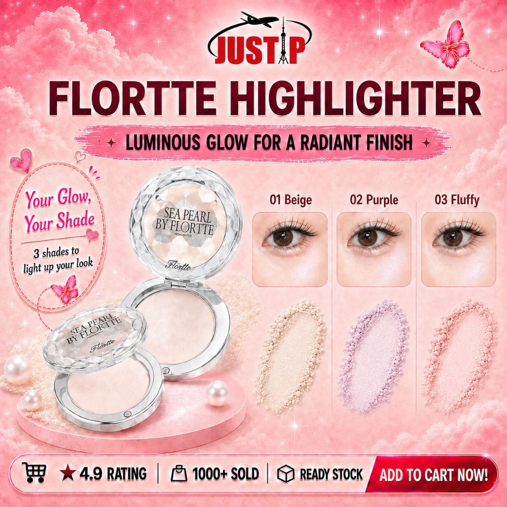 Flortte Esther Bunny Single Colour Highlighter Flortte Highlighter Powder Flortte Esther Bunny