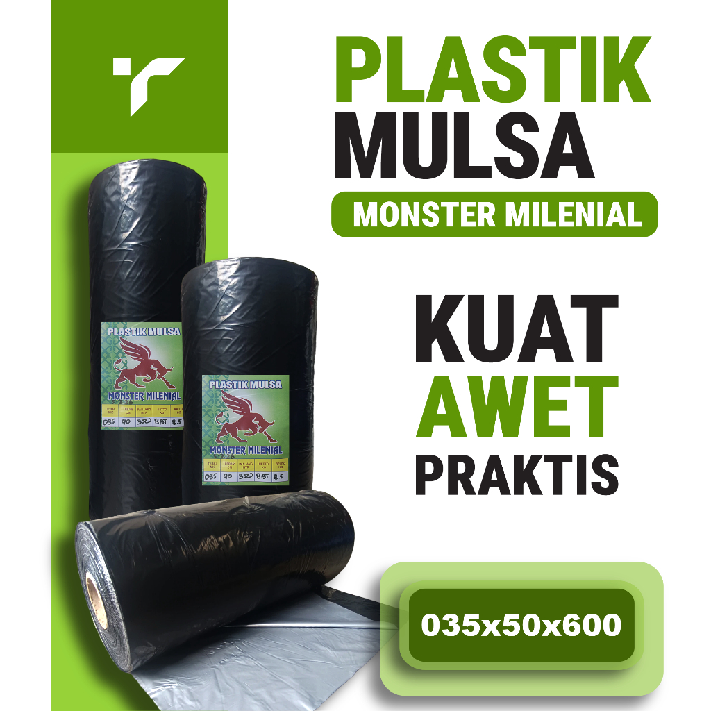 Plastik Mulsa Monster Milenial 035 Micron x 50Cm x 600M - 16Kg