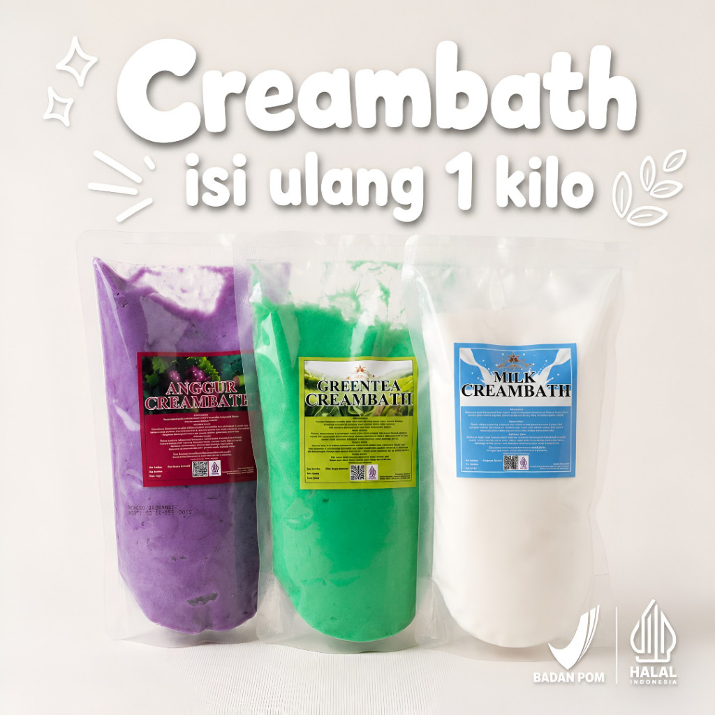 Original Larassanti Creambath 1 kg pouch refil, krim rambut perawatan rambut BPOM HALAL