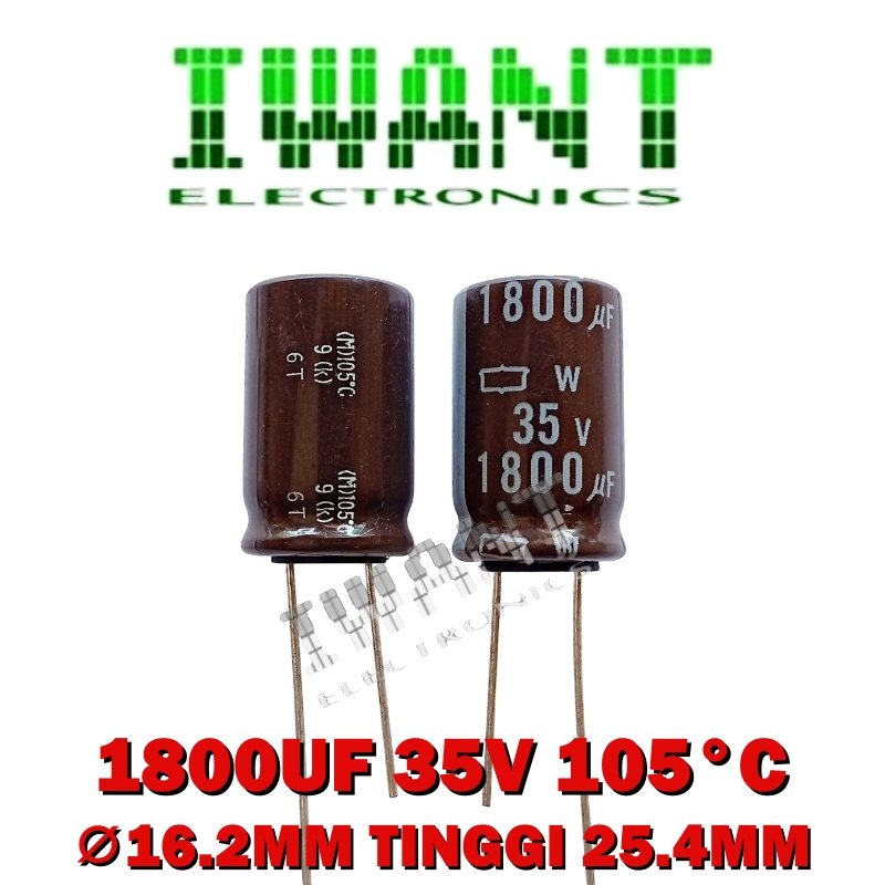 1800UF 35V ELCO 1800uF 35V KAPASITOR ELKO 1800UF 35V KAPASITOR 1800UF 35VOLT CAPASITOR ELCO 1800UF 3