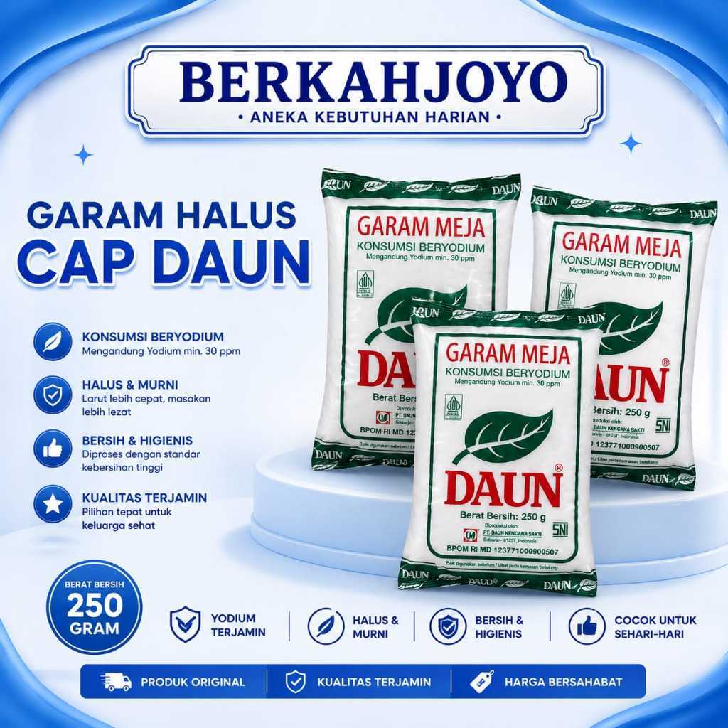 (BERKAHJOYO) ECER GARAM HALUS CAP DAUN/GARAM/GARAM HALUS