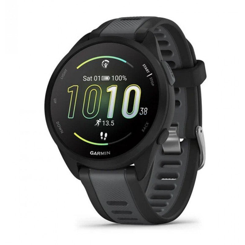 Jam Tangan Pria Garmin Forerunner 165 GPS BlackSlate Running Watch Original