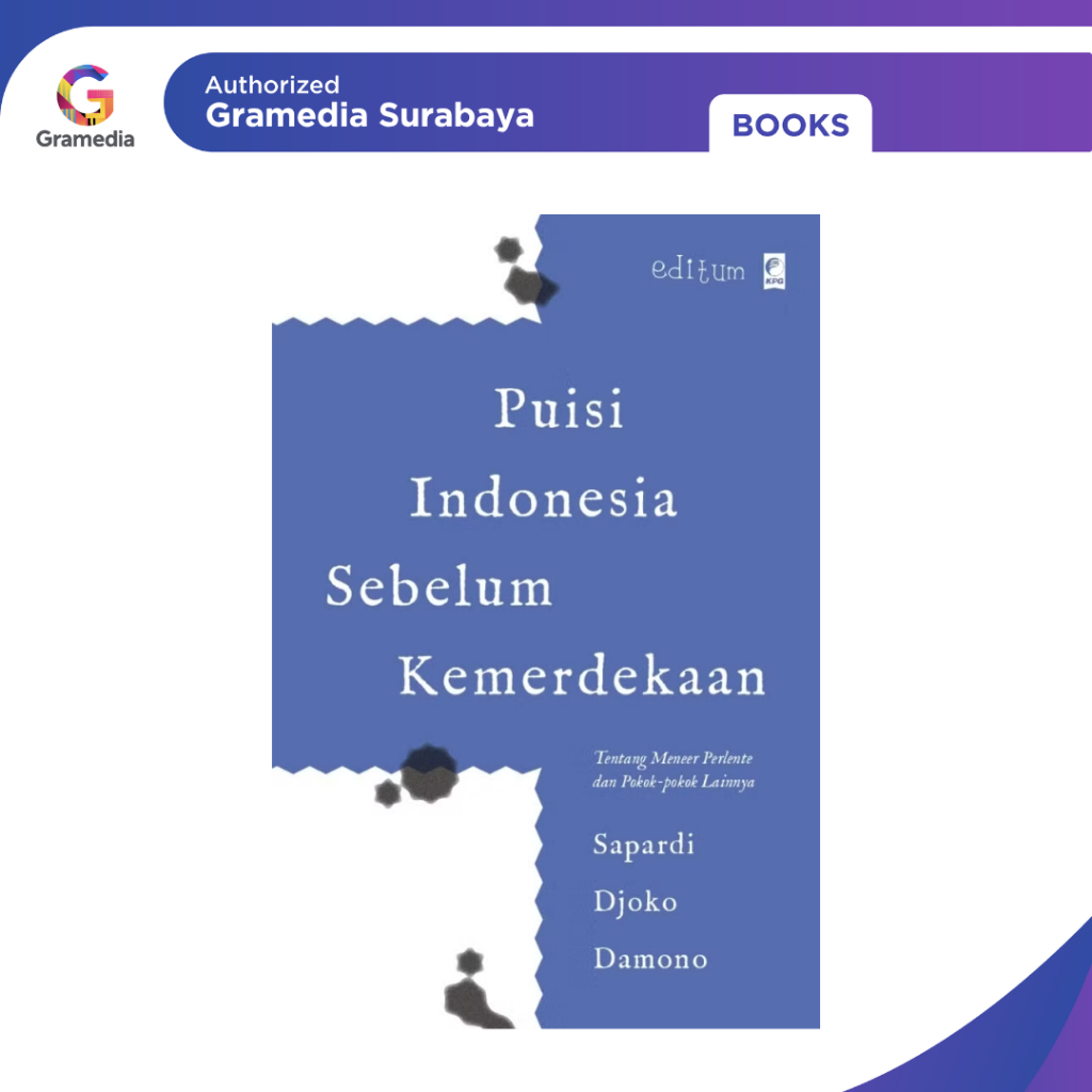 Gramedia Surabaya - Puisi Indonesia Sebelum Kemerdekaan
