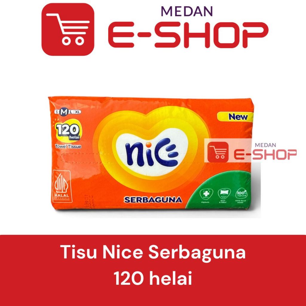 Tisu NICE TOWEL Tissue SerbaGuna / Hand Towel Nice 120 sheet