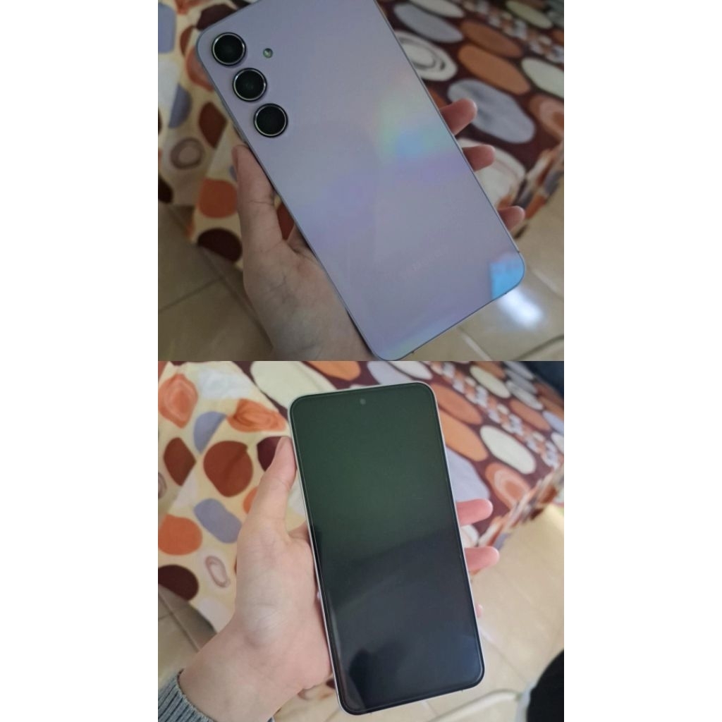 Preloved Fullset Samsung A55 5g plus 8/128 Second Purple