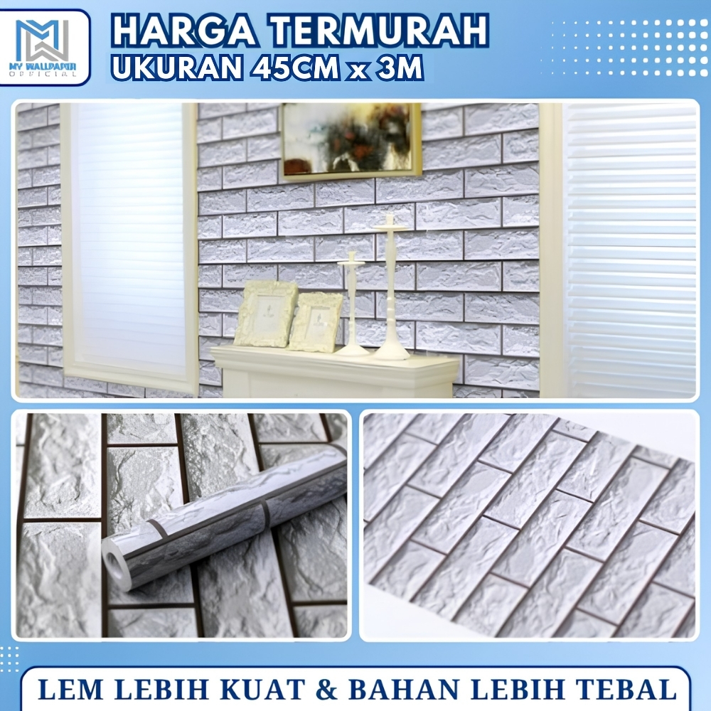 Dinding Wallpaper Motif Batu Bata Walpeper Dinding Motif Batu Bata Walpaper Bata Abu Kokoh