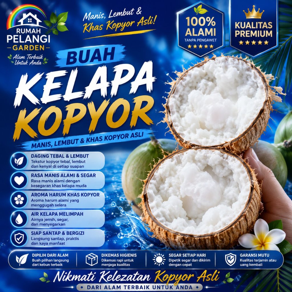 KELAPA PREMIUM  Buah Kelapa Kopyor Asli - Kelapa Kopyor Asli 100% - Kelapa Kopyor Asli 100% Buah