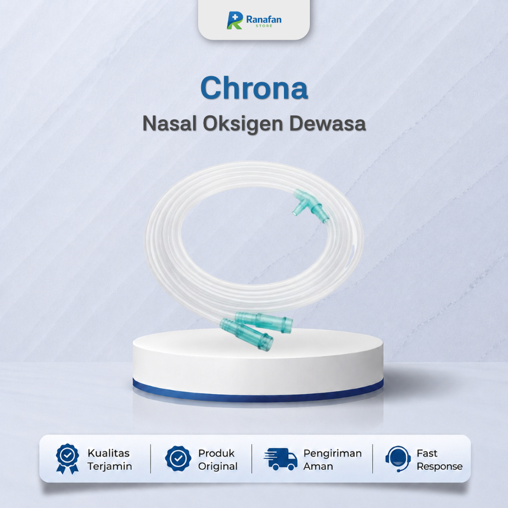 Chrona Nasal Oksigen Dewasa Selang Oksigen Hidung Nyaman Aliran Stabil