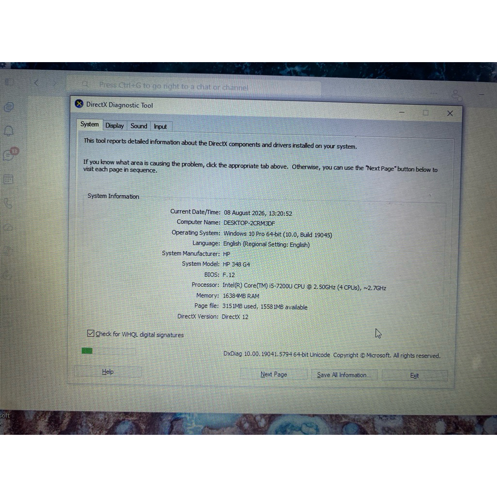 Laptop HP G4 - RAM 16GB / SSD 512 GB