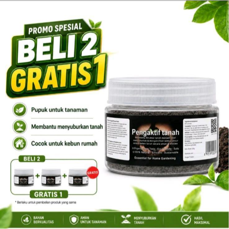 Pengaktif Tanah Pupuk Granul Asam Humat Organik Pembenah Tanah Penyubur Tanah Untuk Bunga Sayur Buah