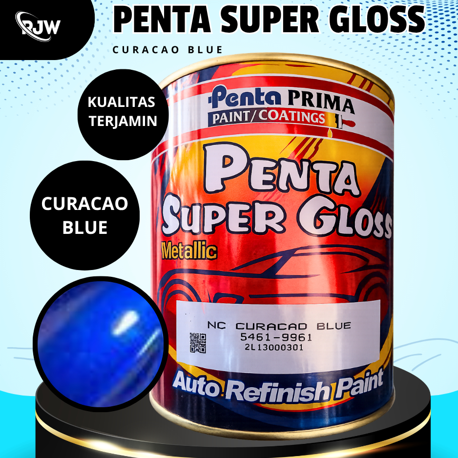 Cat Biru Metalic NC CURACO BLUE Met -Cat Mobil Motor Sepeda