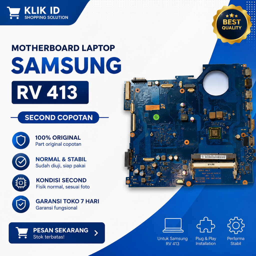 Motherboard Samsung RV413 Original Second Copotan Normal Tested Laptop