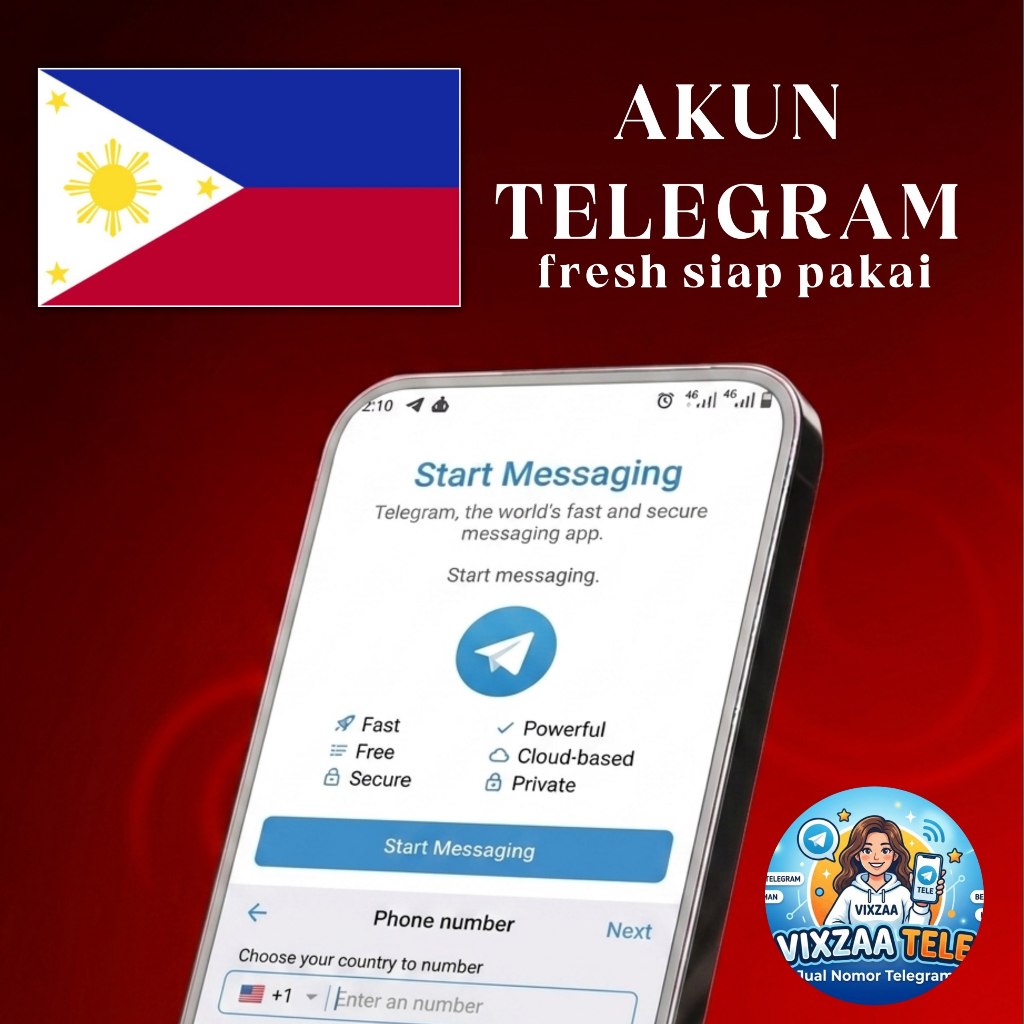 AKUN TELEGRAM LUAR FILIPINA || FRESH SIAP PAKAI || NOMOR LUAR NEGERI