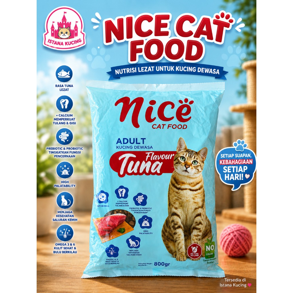 Makanan kucing Nice