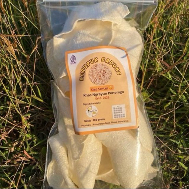 Kerupuk Gadung Siap Santap Khas Ngrayun Ponorogo Netto 100 gram