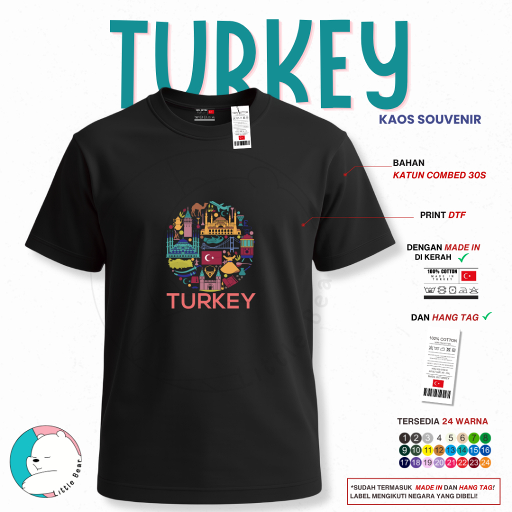 Kaos Souvenir Oleh Oleh Turki - Tshirt Souvenir Oleh Oleh Turki Type 2