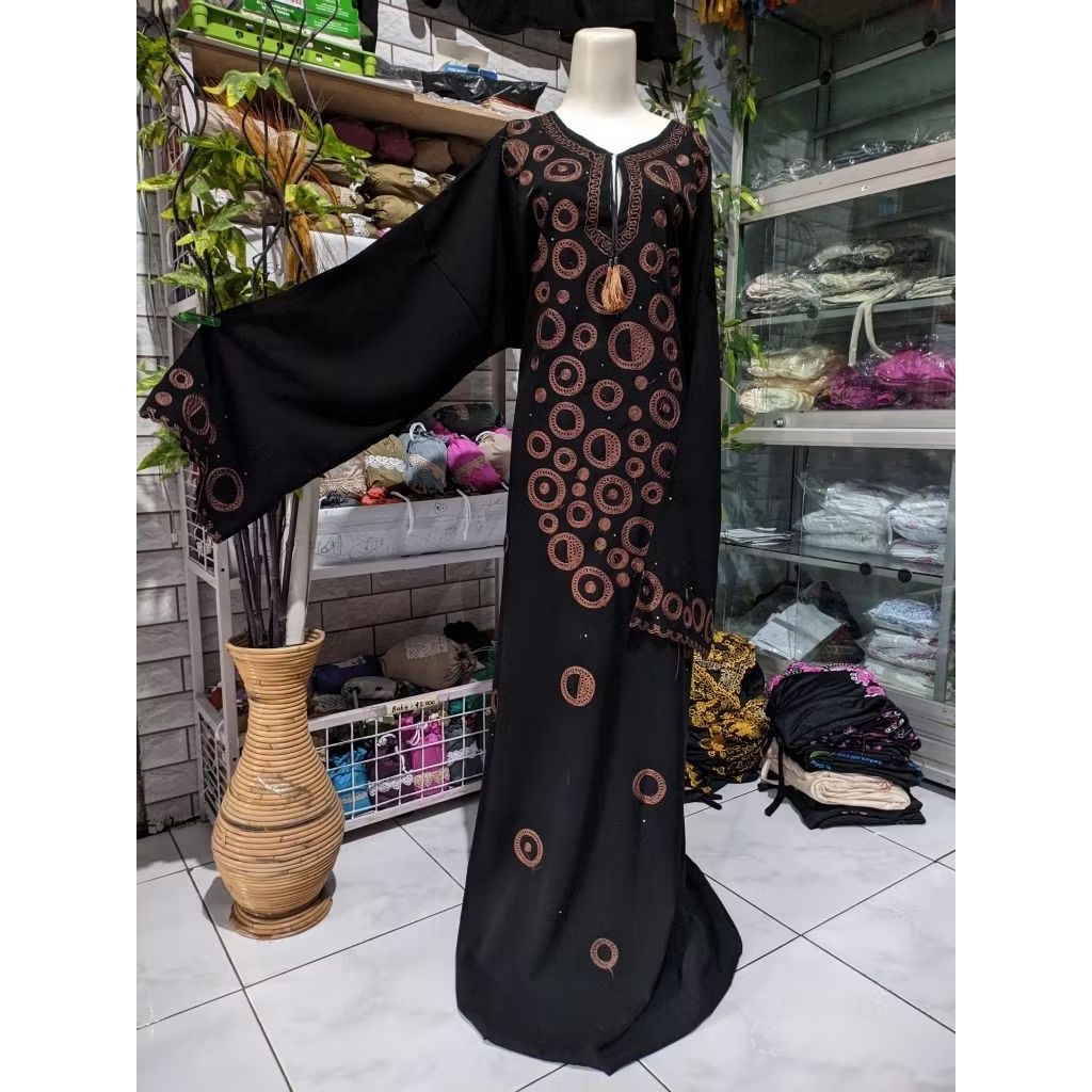 Abaya Arab jetblack bonanza