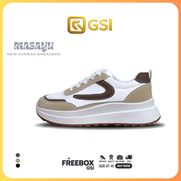 Sepatu GSI - Klaisa Sepatu Sports Wanita Kasual Jogging Sol Karet Terbaru 2026 Kasual Sport Cewek Sh