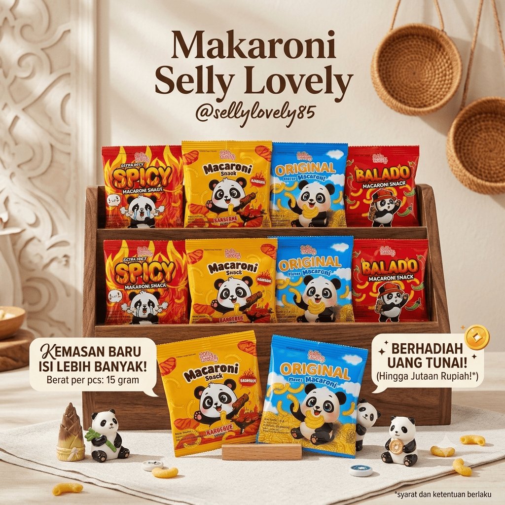 Snack Makaroni SellyLovely85 - Makaroni Kering Kekinian