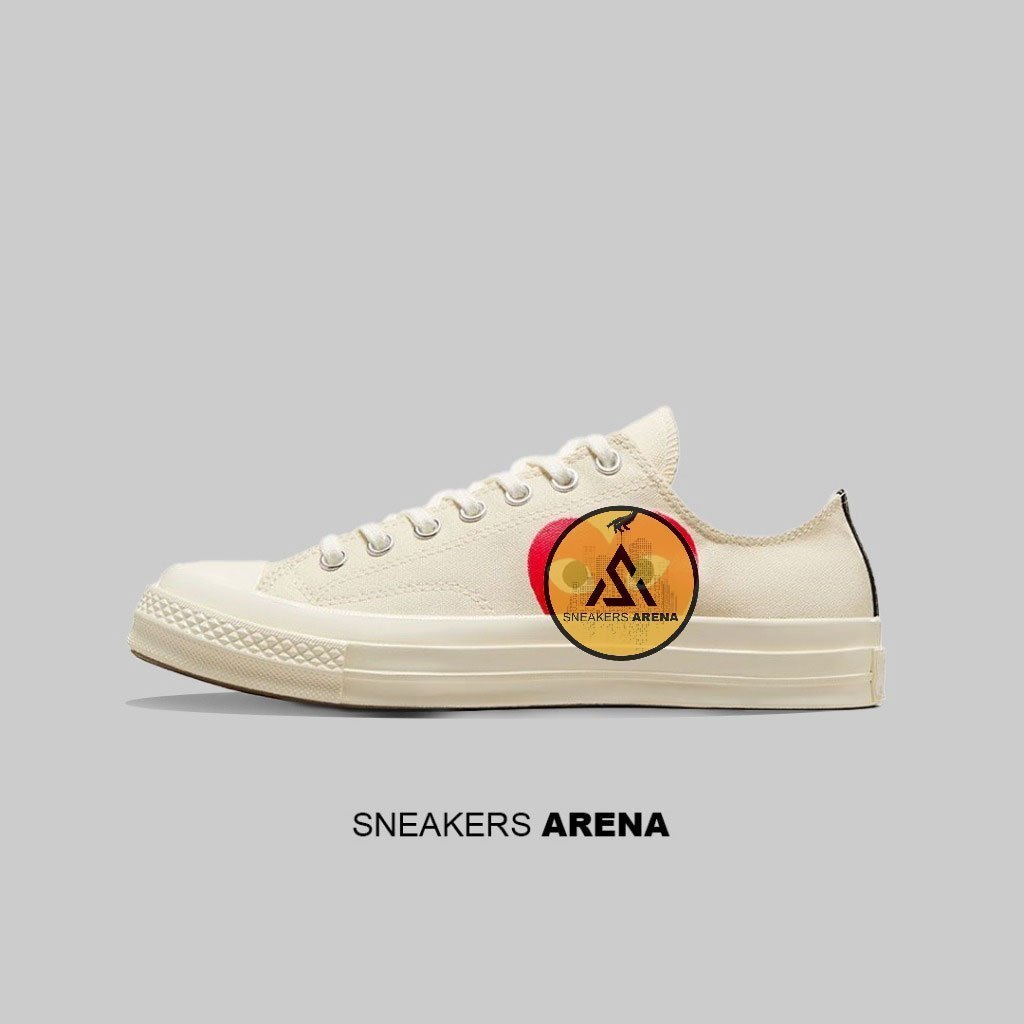 Sneakers CONVERSE Chuck 70s Low x CDG PLAY White ORIGINAL