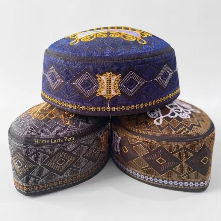 Peci Songkok Kopiah Malaysia Lokal Premium Motif Pintu Aceh
