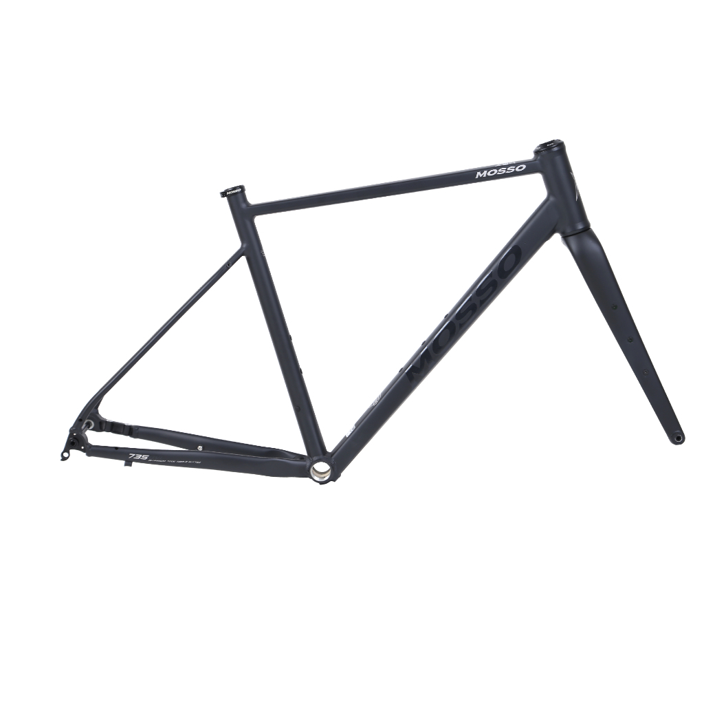 MOSSO 735GVL Frame Set Sepeda Gravel 700c Disc Brake Black 47