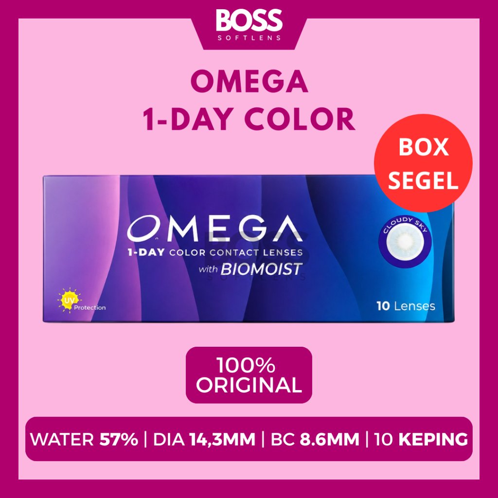 SOFTLENS PREMIUM OMEGA 1 DAY COLOR NORMAL & MINUS (-0,50 S/D -6,00) BY OMEGA / SOFLENS HARIAN / SOFT