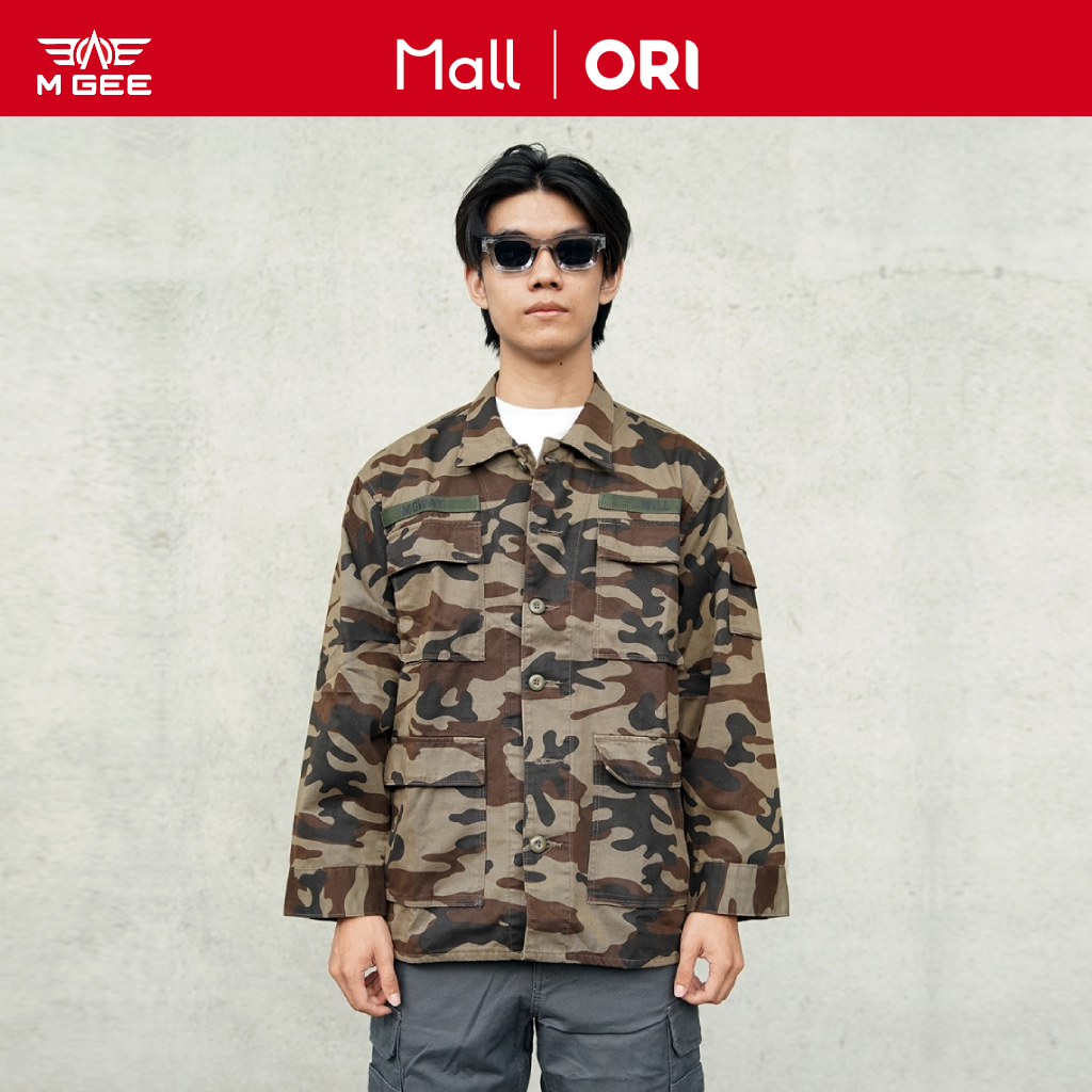 MGWay Jacket Army Jaket kemeja Loreng Camo Chinzu C004 Olive