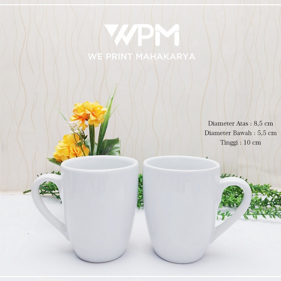 Mug keramik /MUG COREL PUTIH / MUG POLOS COREL / TIDAK SUBLIM