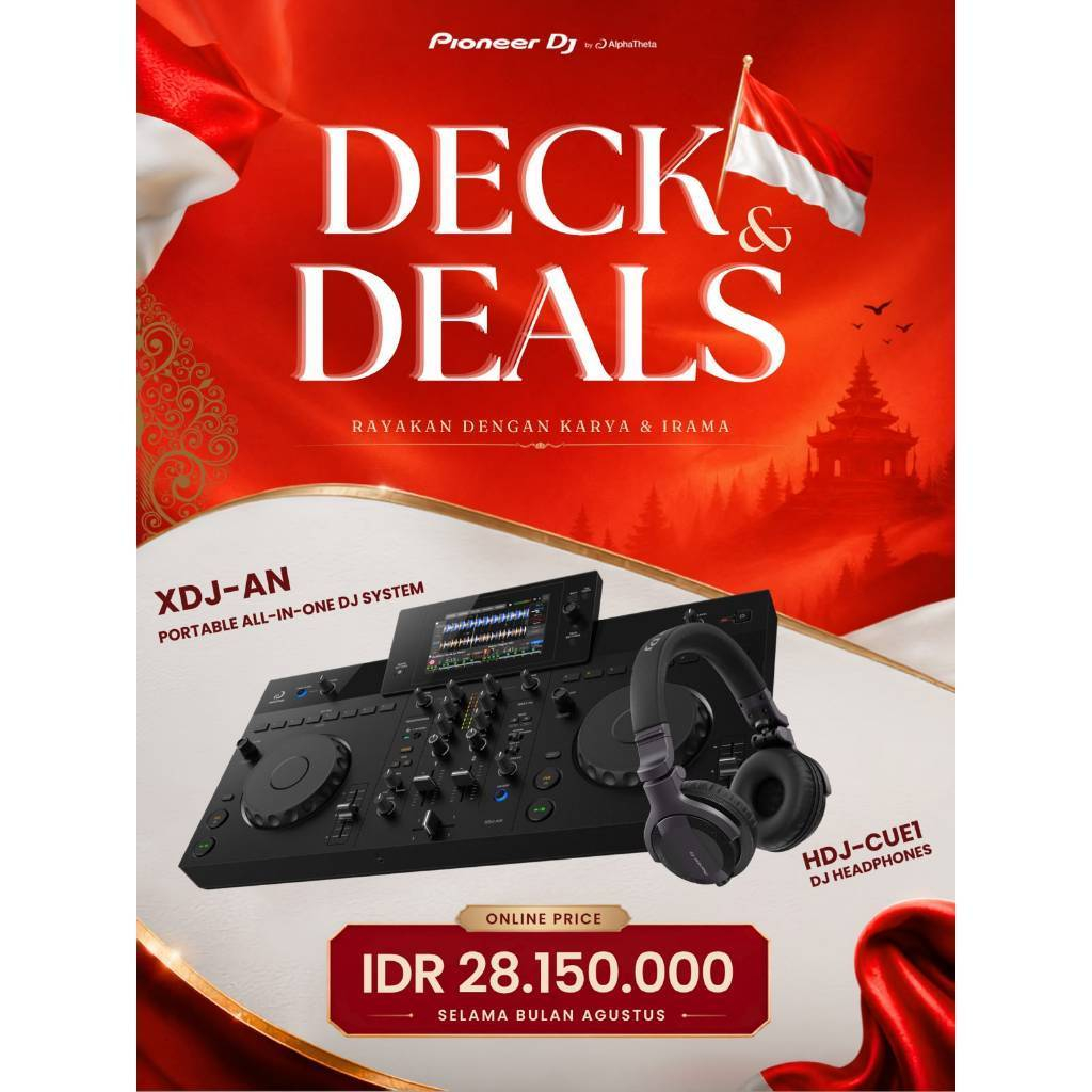 Pioneer DJ XDJ-AN & Pioneer DJ HDJ-CUE1 | Alat DJ Pioneer DJ XDJ-AN All In One DJ System DJ Controll