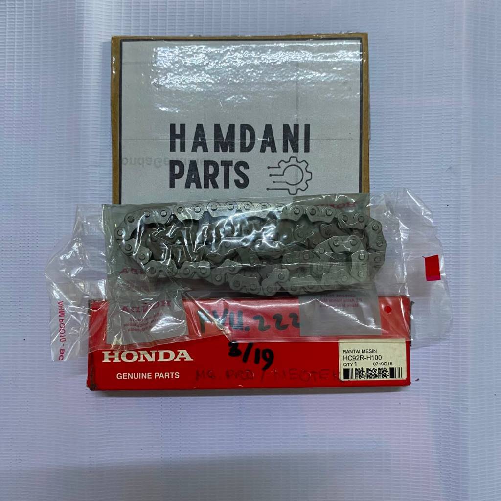 RANTAI KETENG / CAM CHAIN / RANTAI MESIN 92RH-100 HONDA GL PRO / MEGA PRO HC92RH-100 ORI AHM