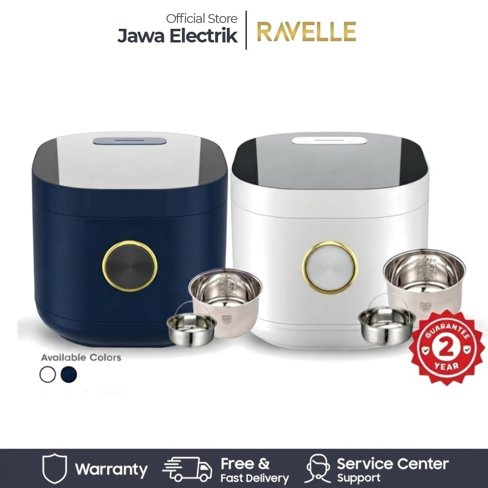 Ravelle Rice Cooker Digital Low Carbo 3 Liter Panci stainless