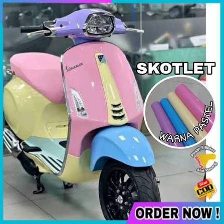 Stiker Decofix Warna Pastel Glossy PER METER