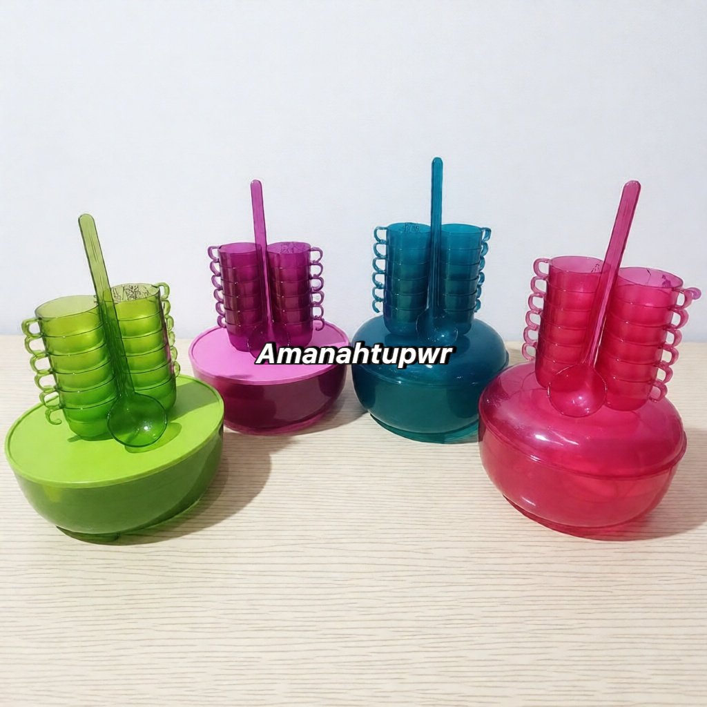 WTC water color set tupperware tempat sop buah