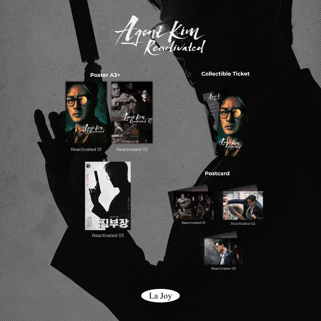 Poster Postcard Collectible Ticket 'AGENT KIM : REACTIVATED' | So Ji-sub Choi Dae-hoon Yoon Kyung-ho