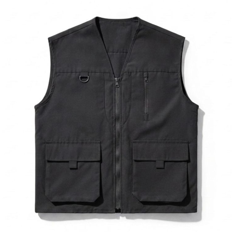 Rompi Outdoor Ripstop Pria Tactical Vest Distro Hitam