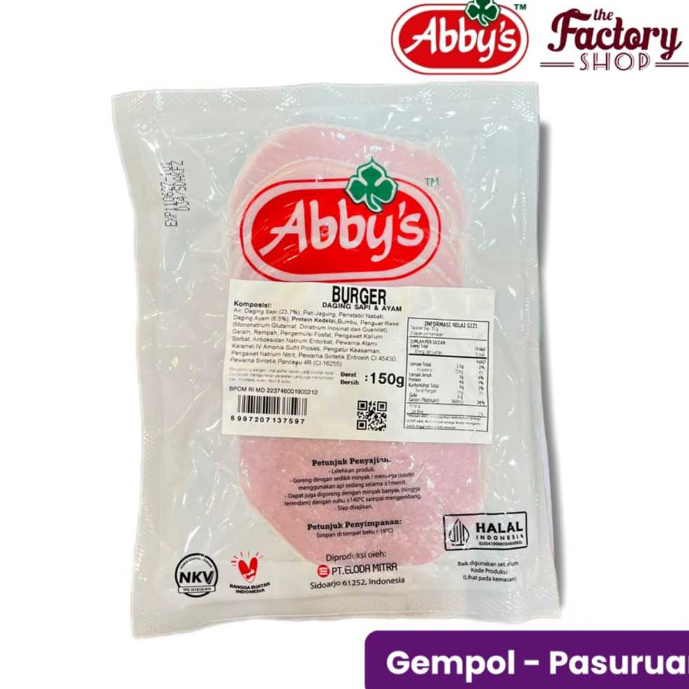 ABBYS BURGER SAPI 150 GRAM (9915150101)