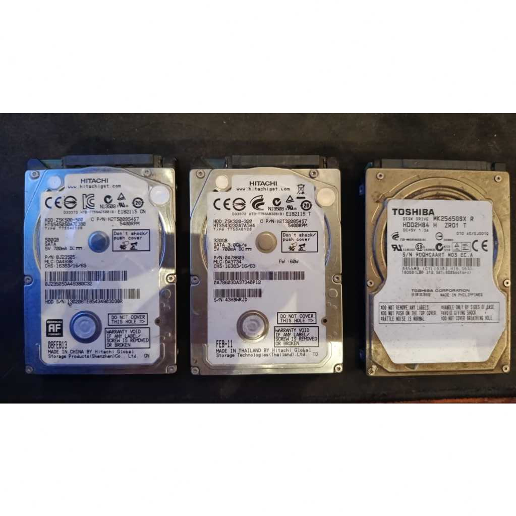 HDD Laptop 2.5 Inch SATA 160GB 320GB 500GB Rusak No Detect Sparepart
