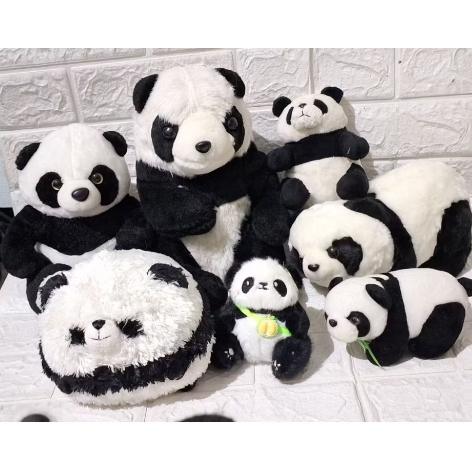 boneka hewan binatang anjing guguk corgi panda kucing brand aurora husky monyet panda ikea