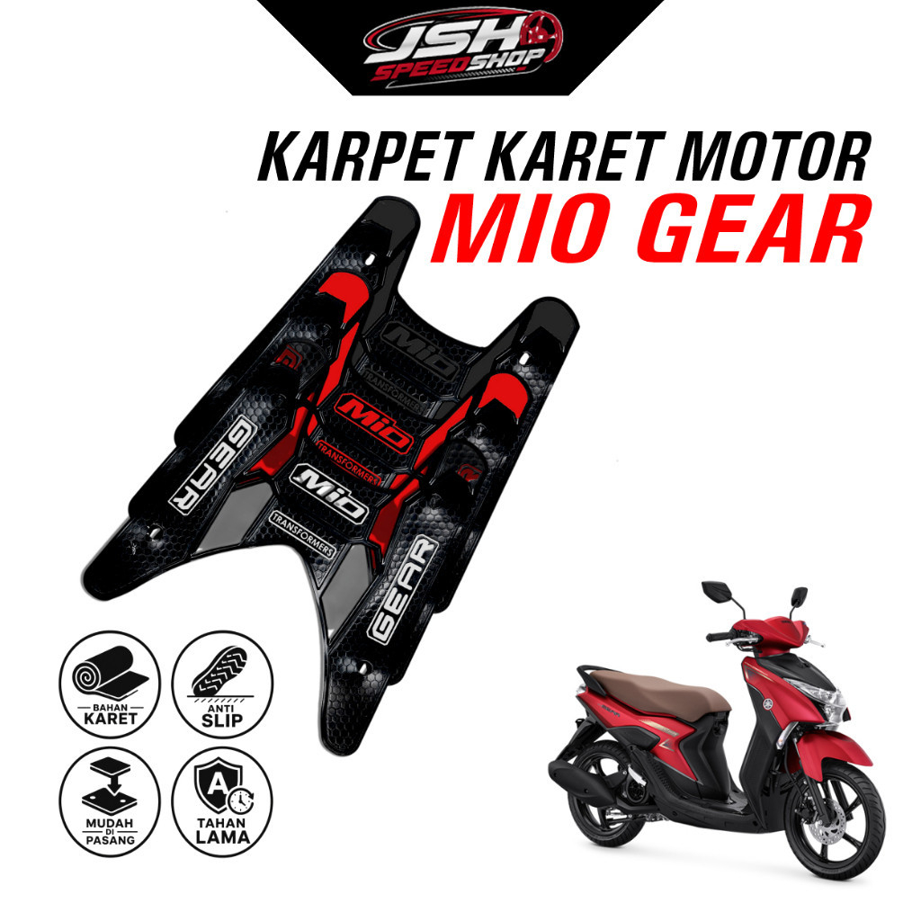 Karpet Karet Alas Kaki Freeday TNF Motor Mio Gear Anti Slip