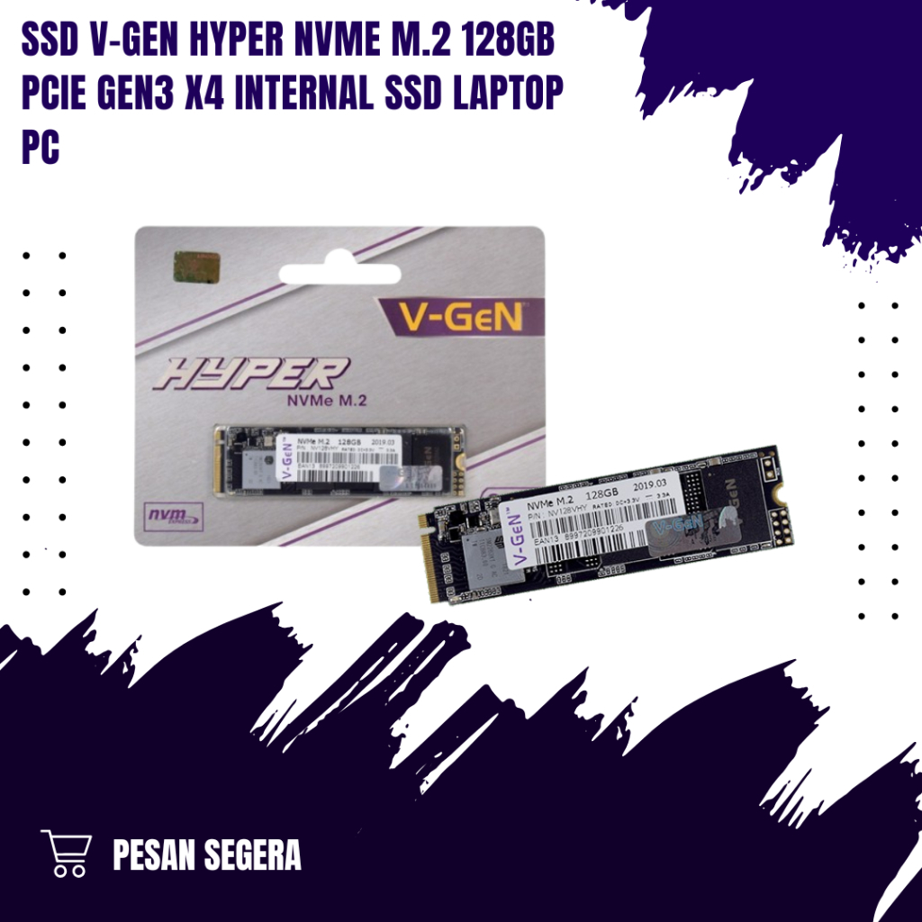 SSD V-GEN HYPER NVMe M.2 128GB PCIe Gen3 x4 Internal SSD Laptop PC